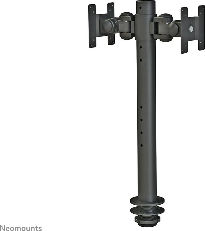 Krah monitori Newstar Neomounts FPMA-D050DBLACK, për 2 ekrane, rregullim lartësie, 10-30 inç, i zi