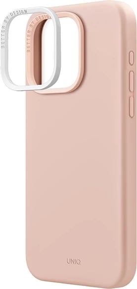 Mbështjellës UNIQ Lino Hue Magclick për iPhone 15 Pro Max, rozë