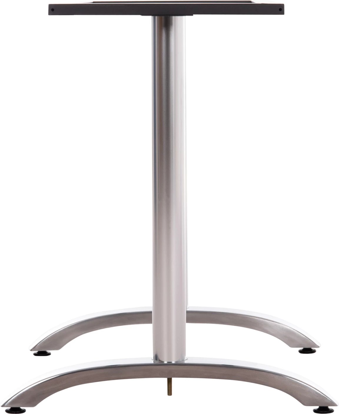 Baza dyshe për tavolinë, metal krom, me rregullues lartësie, 100x60x73cm