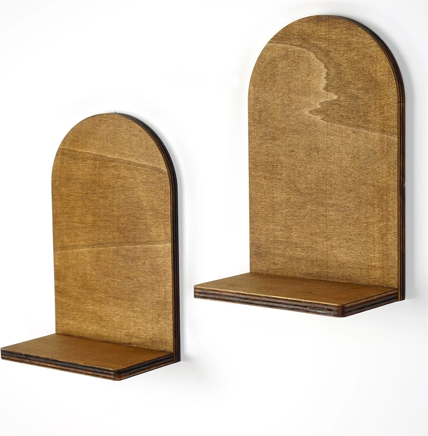 Raf muri Hanah Home, Raf261, ngjyrë arre, 2 copë