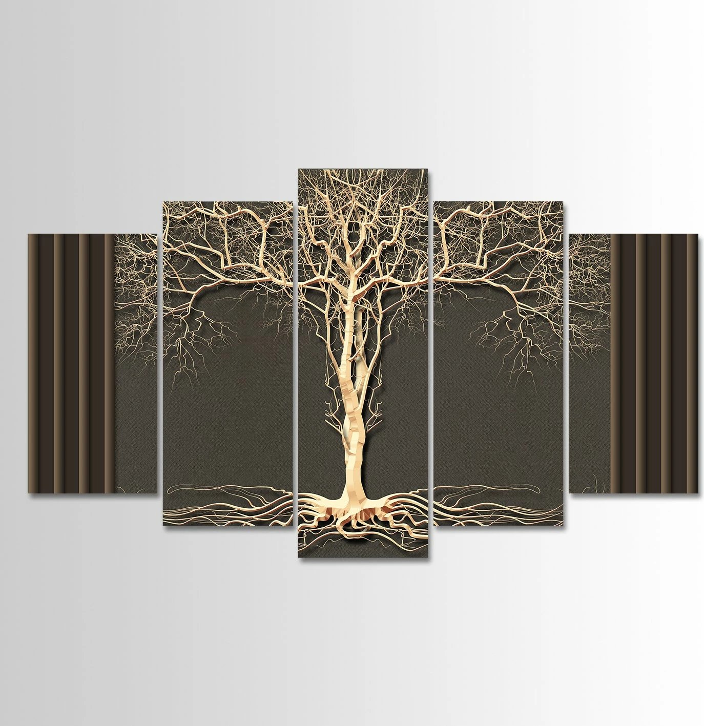 Pikturë dekorative MDF, 5 pjesë, shumëngjyrëshe, Wallity, 100x60cm