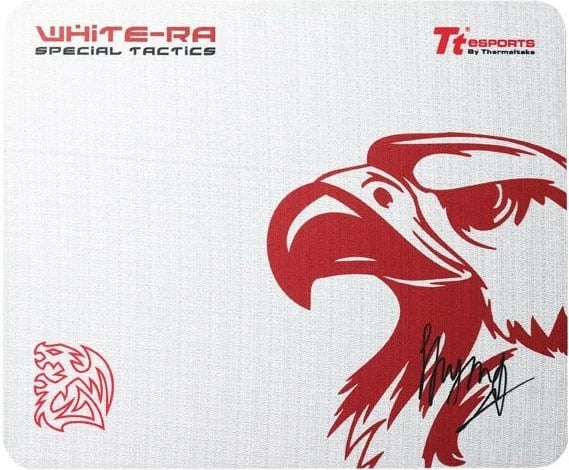 Mauspad Thermaltake TteSPORTS White-Ra, 360x300mm, i bardhë