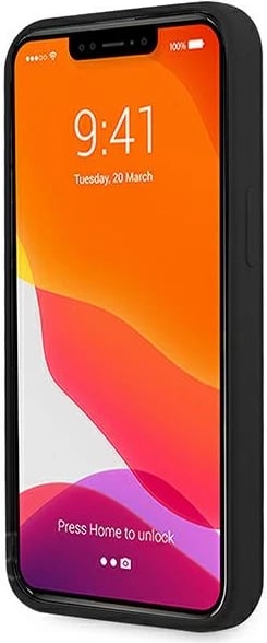 Mbështjellës Mercedes Silicone Line për iPhone 13 mini, 5.4", i zi