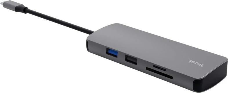 Hub USB Type-C Trust 25672, 8 porta, Gri
