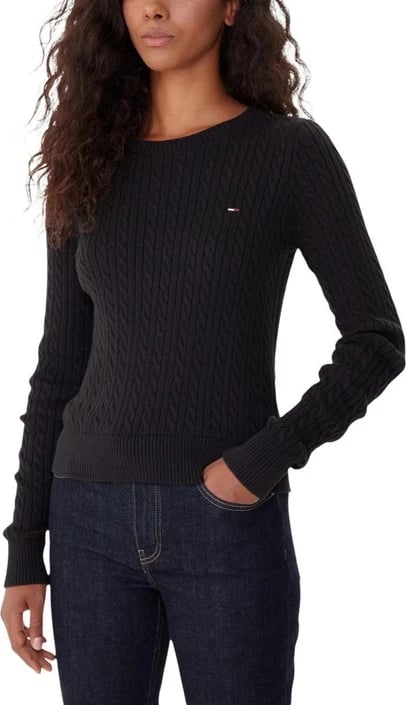 Xhemper femra Tommy Hilfiger Jeans, e zezë