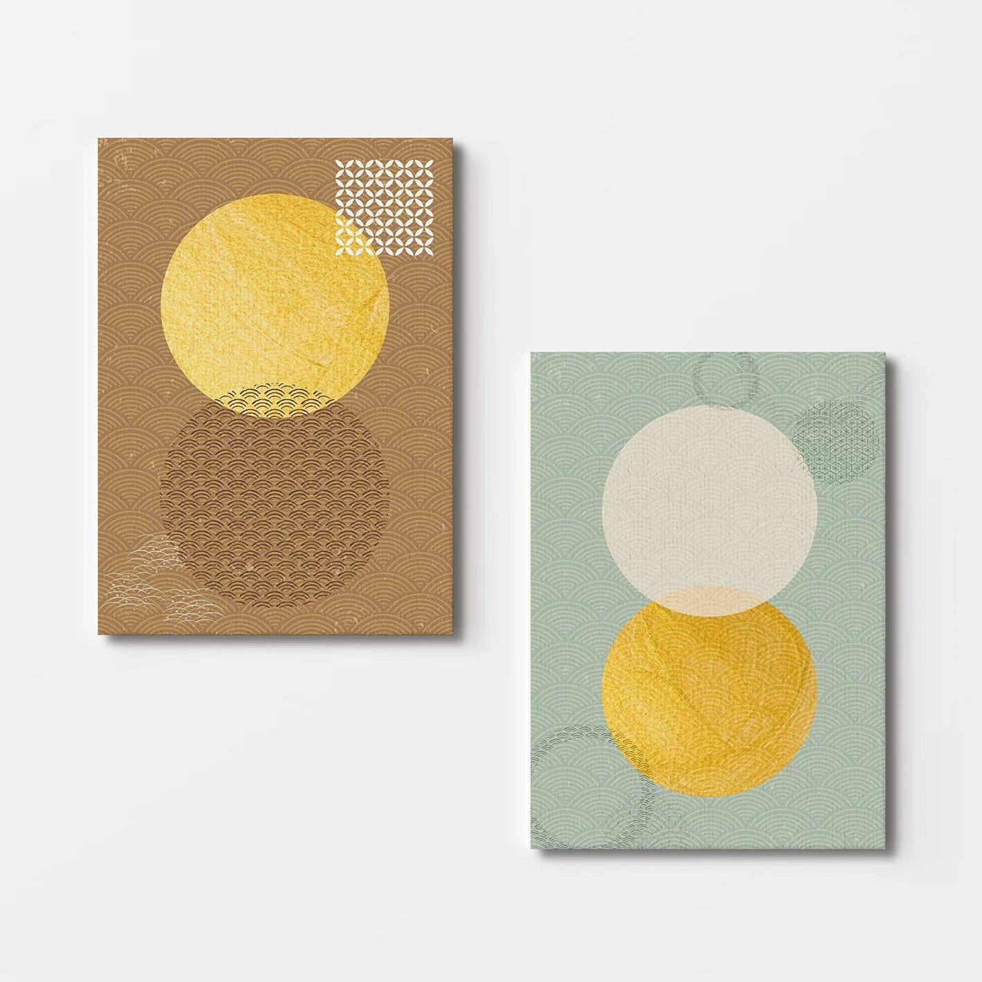 Pikturë dekorative në kanavacë, 2 copë, shumëngjyrëshe, Wallity, 2KNV4249, 50x70cm