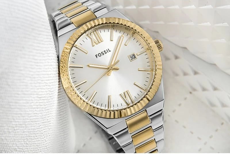 Orë dore për femra Fossil, argjend e ar