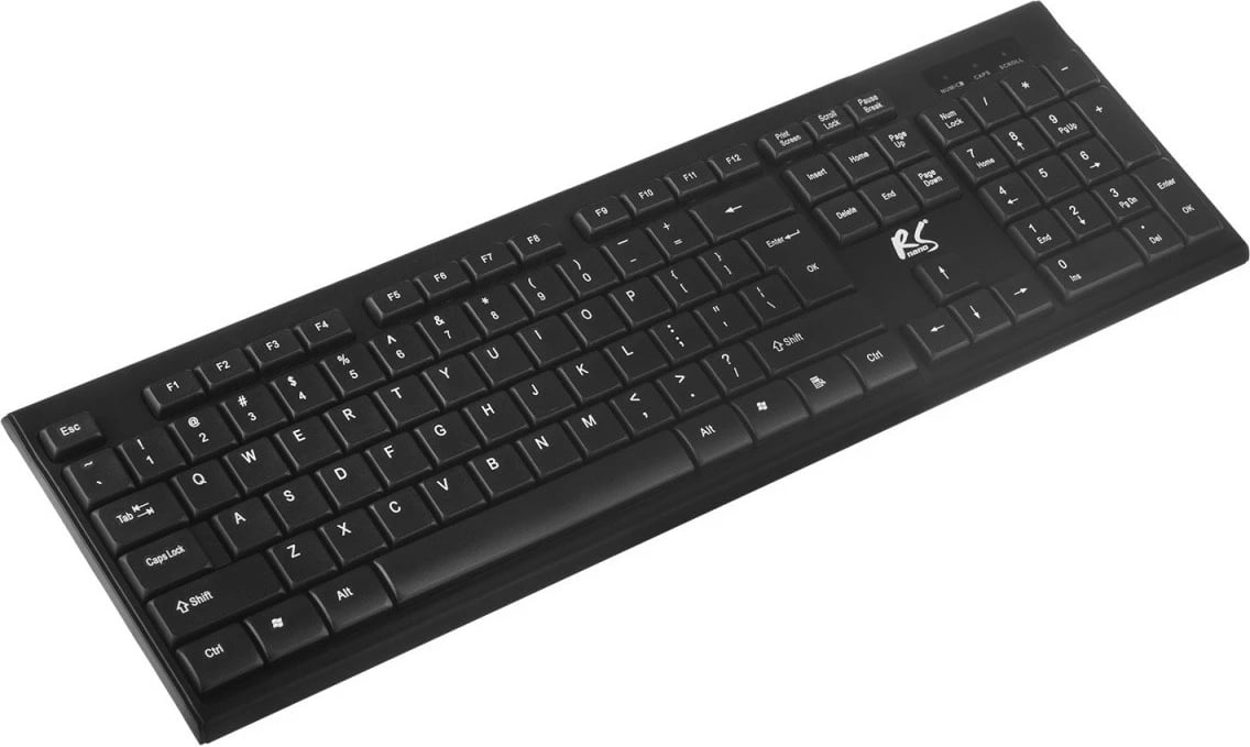 Set tastierë dhe maus Maclean NanoRS RS580, wireless, e zezë