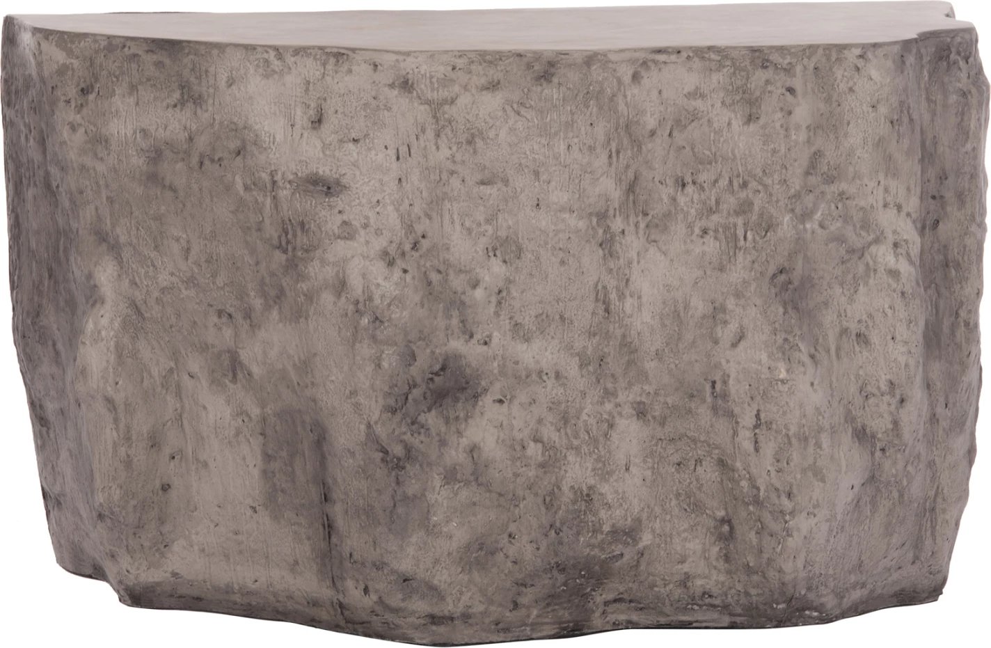 Konsolë INTERON, formë shkëmbi, fibër-cement, ngjyrë gri, 120x50x71cm