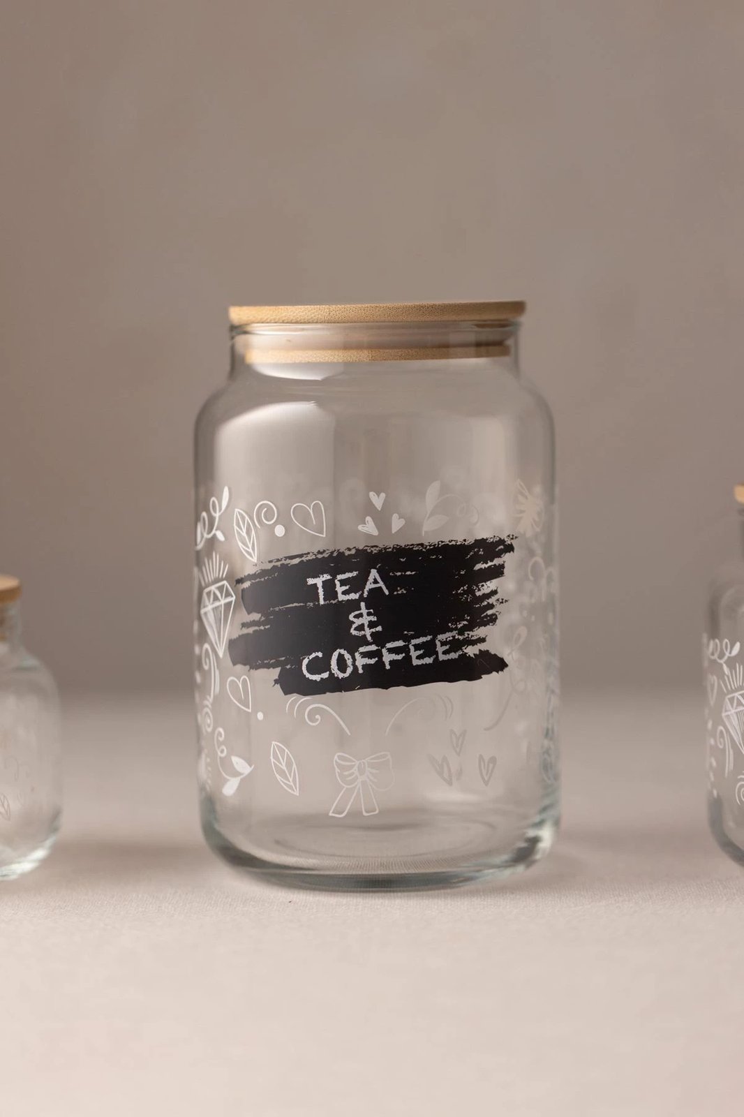 Set kavanozash (3 copë), Hermia Concept, Siena, transparent