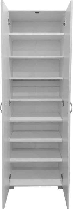 Dollap për këpucë dhe rroba, ngjyrë e bardhë, 58x34x186cm