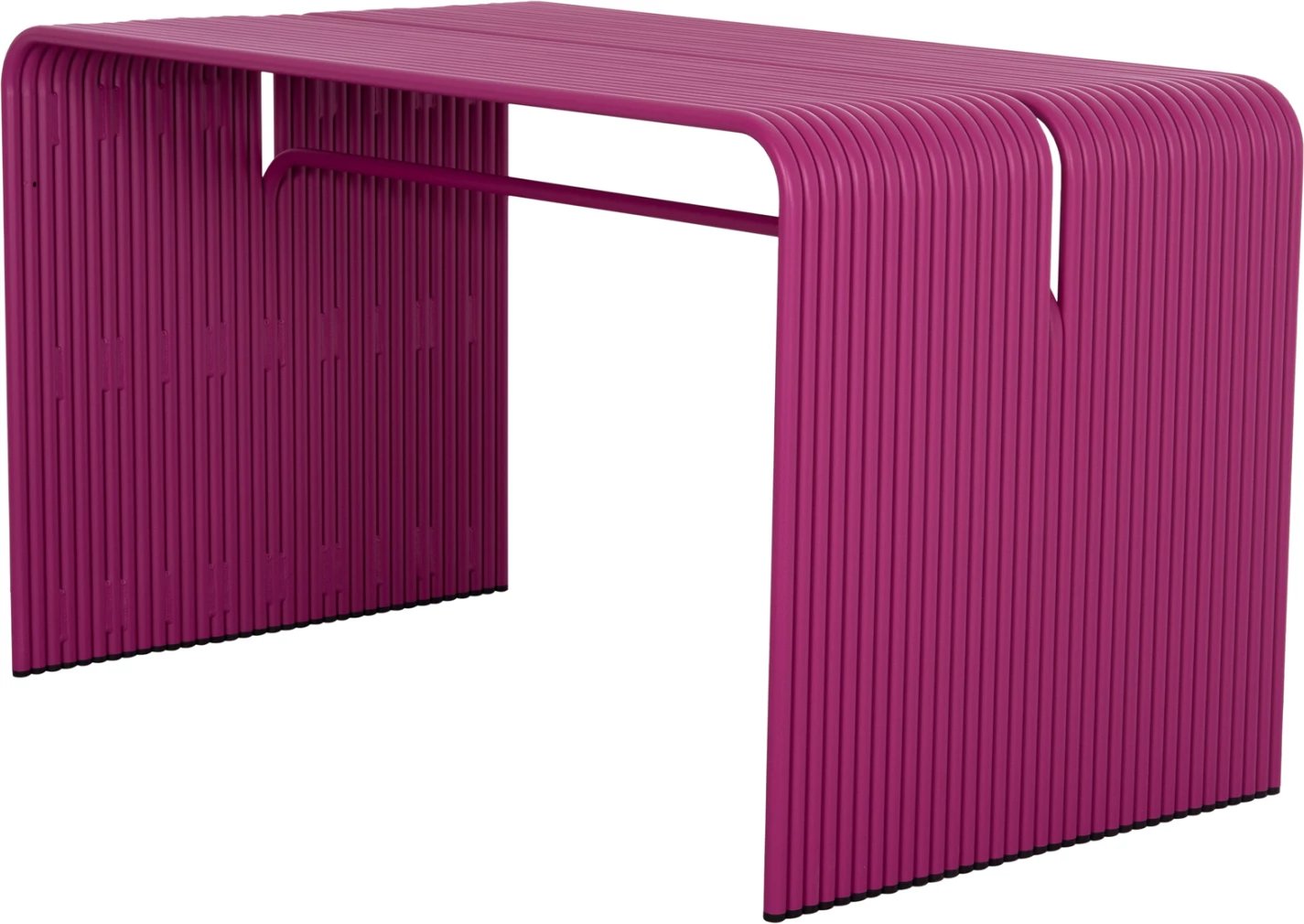 Tavolinë ngrënieje INTREPID, alumin, ngjyrë vjollcë, 120x70x70.5cm