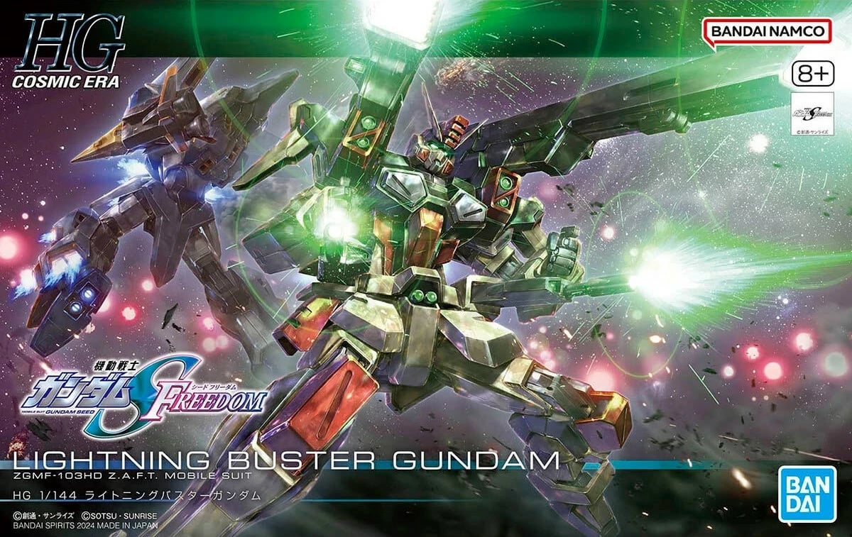 Model ndërtimi Bandai HGCE 1/144 Lightning Buster Gundam, koleksion