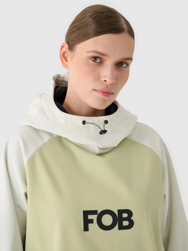 Jakne snowboardi për femra 4f, e zezë