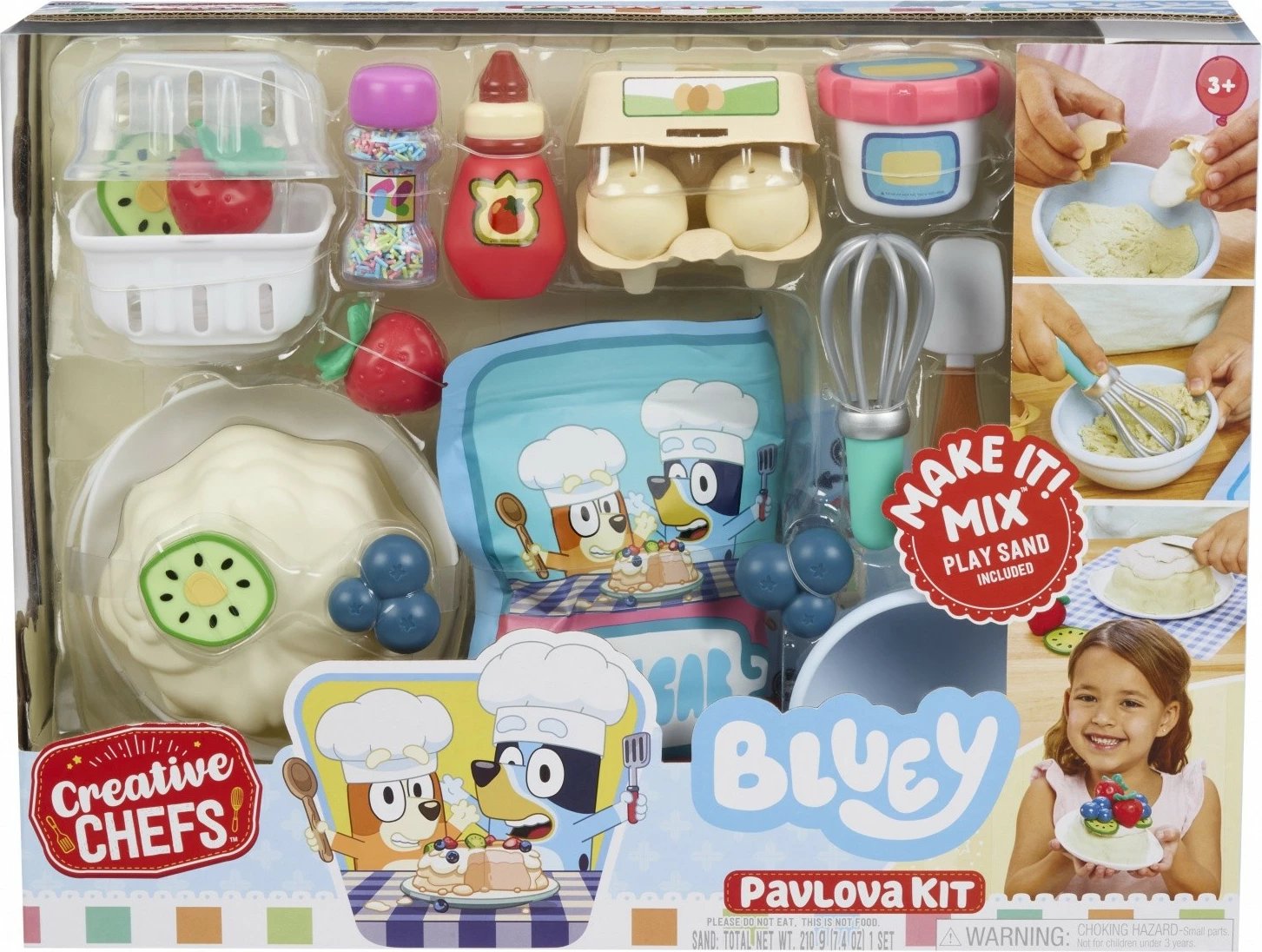 Set plasteline kreative Little Tikes Bluey Pavlova Kit 643460-EUC, 30 aksesorë, 3+