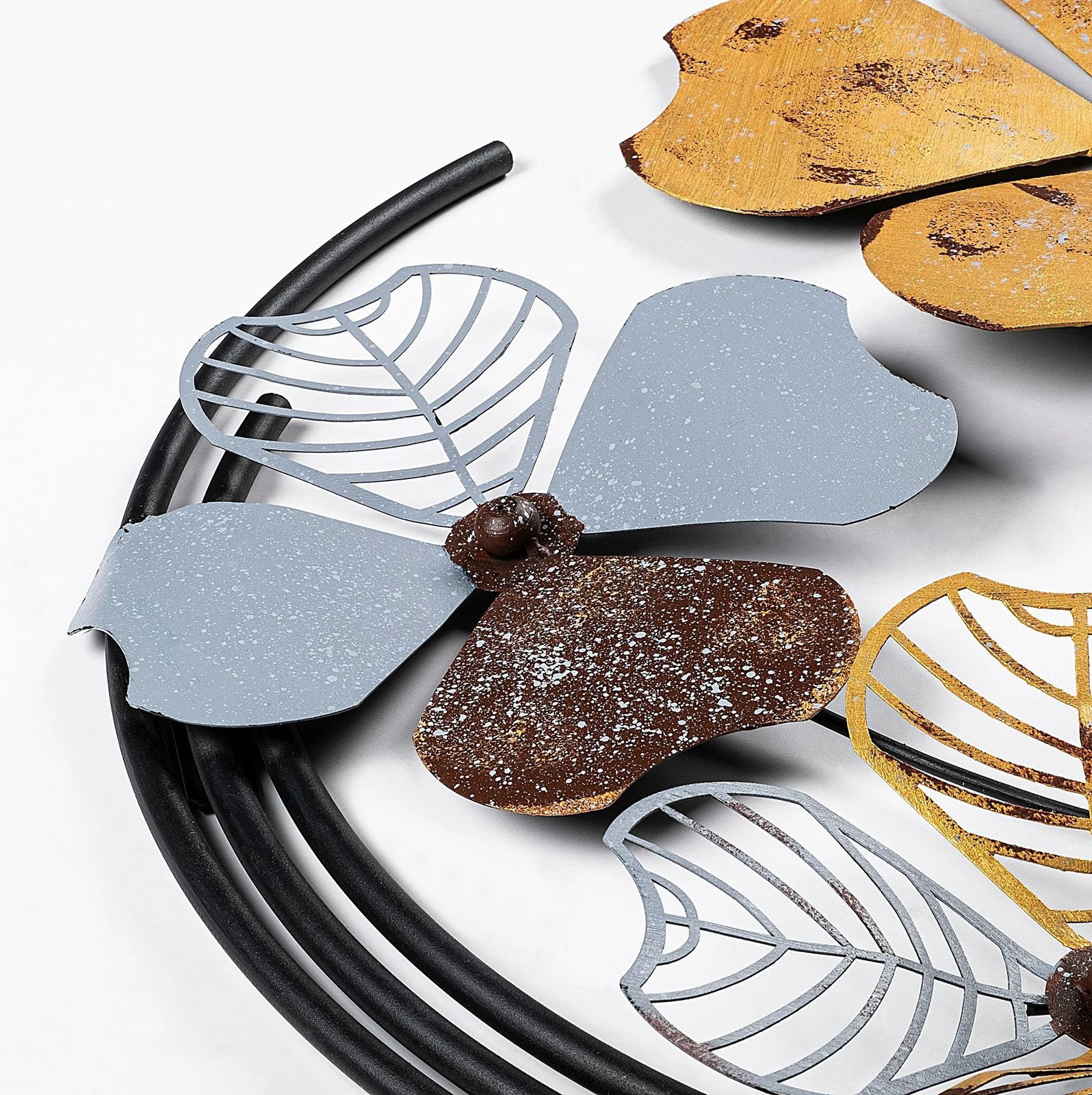 Aksesor dekorativ metalik për mur Wallity, Haiyang 2, shumëngjyrësh