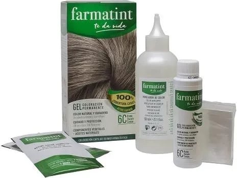 Ngjyrë flokësh Farmatint 6C për të gjithë, Rubio Oscuro Ceniza 155ml