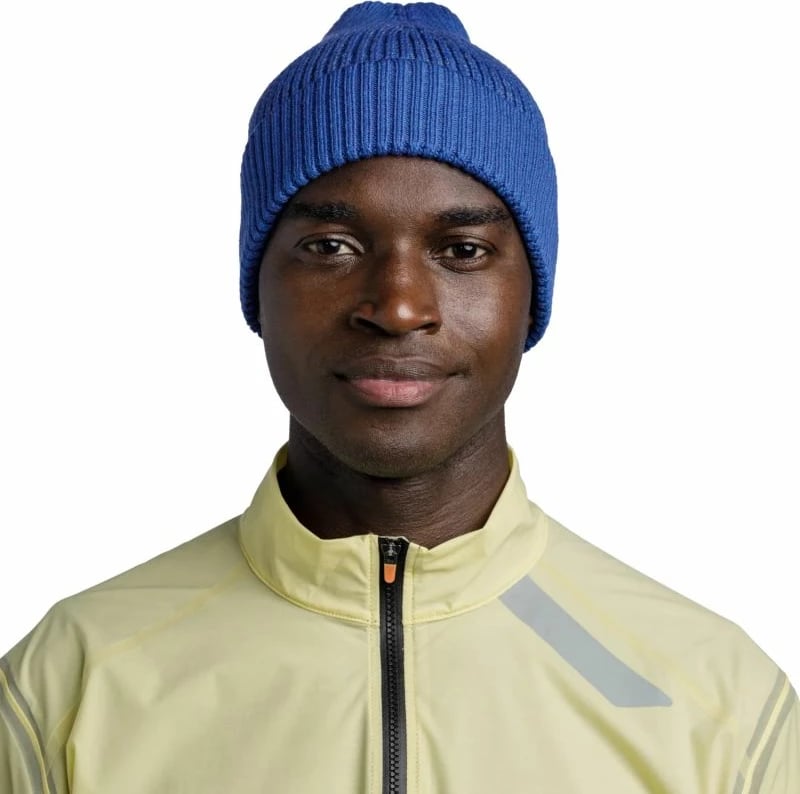 Kapelë Buff Drisk e thurur për meshkuj dhe femra, blu Kapelë Buff Drisk e thurur për meshkuj dhe femra, blu