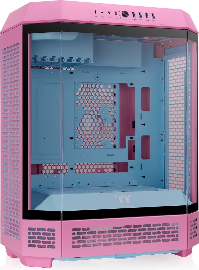 Kasë Thermaltake The Tower 600 Bubble Pink, Midi Tower, xham i temperuar, ATX, rozë