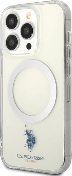 Mbështjellës U.S. Polo Assn. USHMP15LUCIT për iPhone 15 Pro 6.1", MagSafe, Transparent Mbështjellës U.S. Polo Assn. USHMP15LUCIT për iPhone 15 Pro 6.1", MagSafe, Transparent