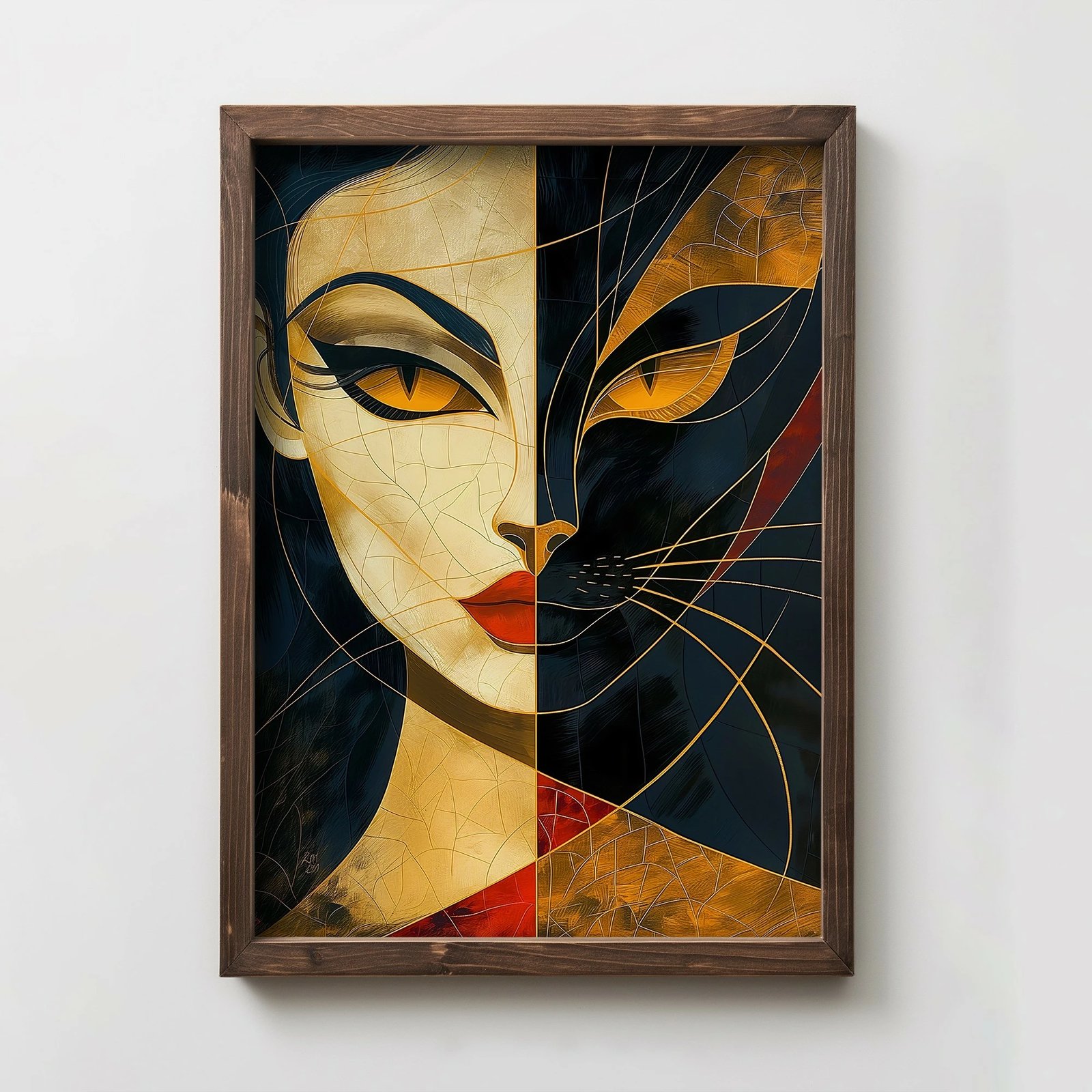 Pikturë dekorative me kornizë MDF, Wallity, TUN079-XL, shumëngjyrëshe, 50x70x3.5cm