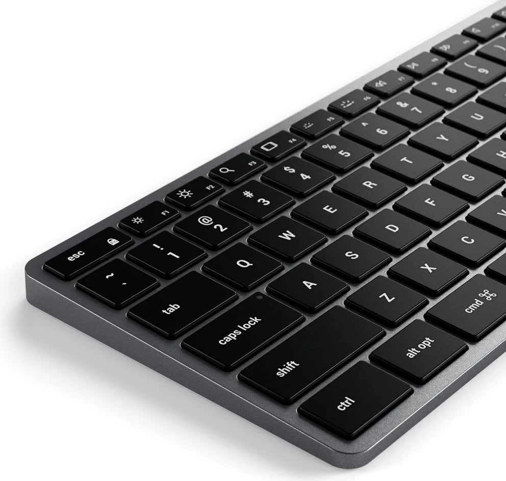 Tastierë Satechi Slim W3, Universal, USB Type-C, QWERTY, Anglisht, Alumini, E zezë