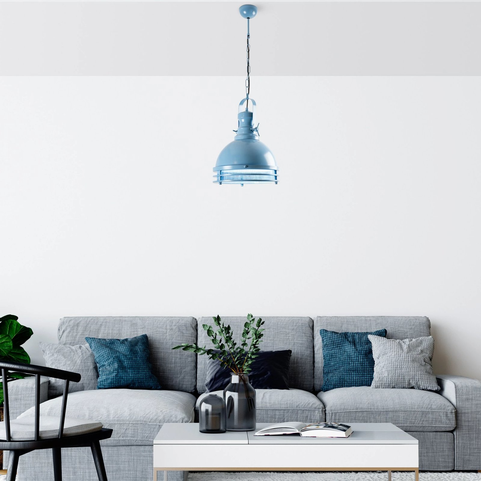 Llambë tavani Opviq, Saglam 3762, ngjyrë kaltër e çelët