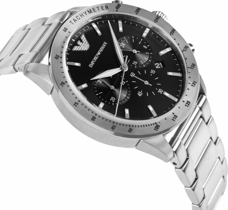 Orë dore për meshkuj Emporio Armani, argjend