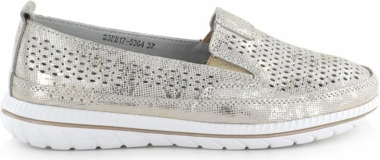 Këpucë lëkure për femra Jezzi 5364, të arta