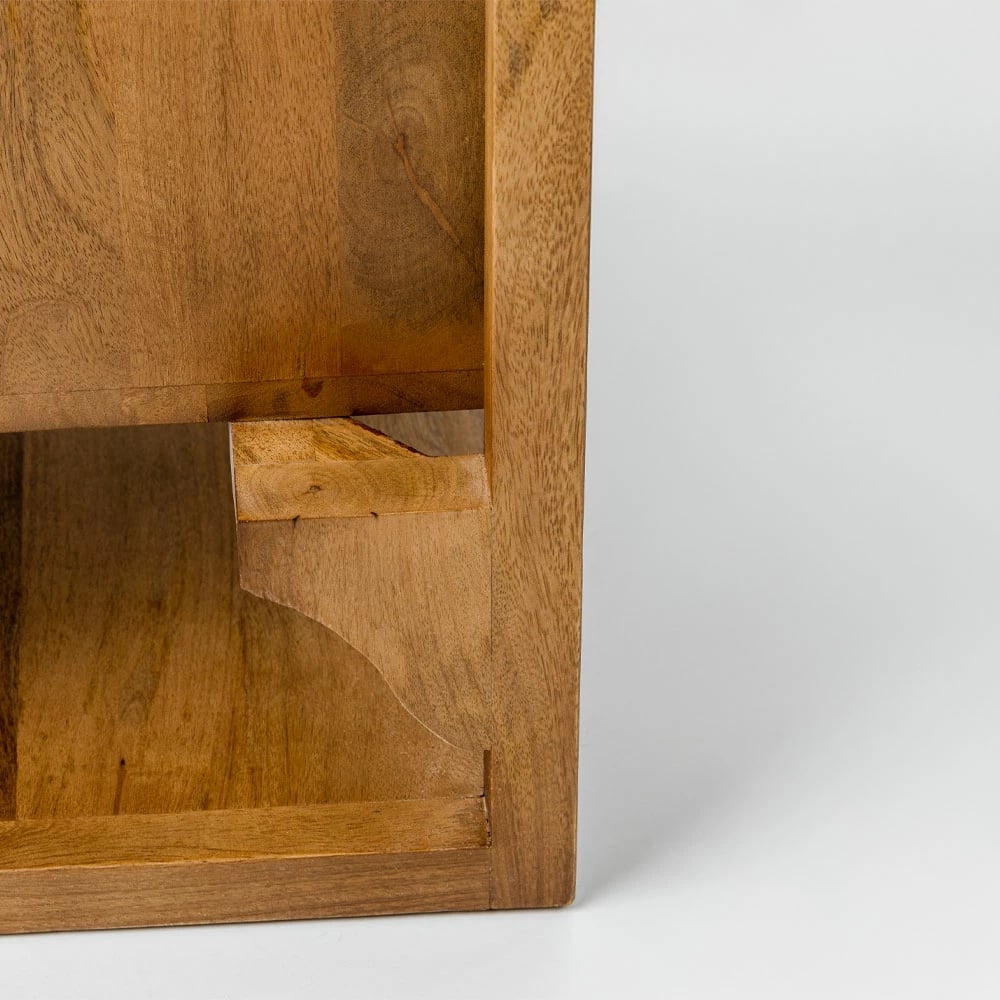 Komodinë ELIS me 3 sirtarë, ngjyrë natyrale, 65x38x65cm