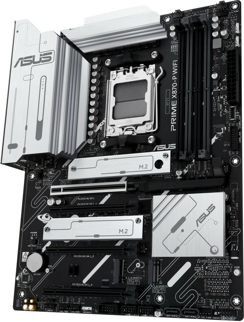 Pllakë amë Asus PRIME X870-P WIFI, Socket AM5, DDR5, ATX, e zezë