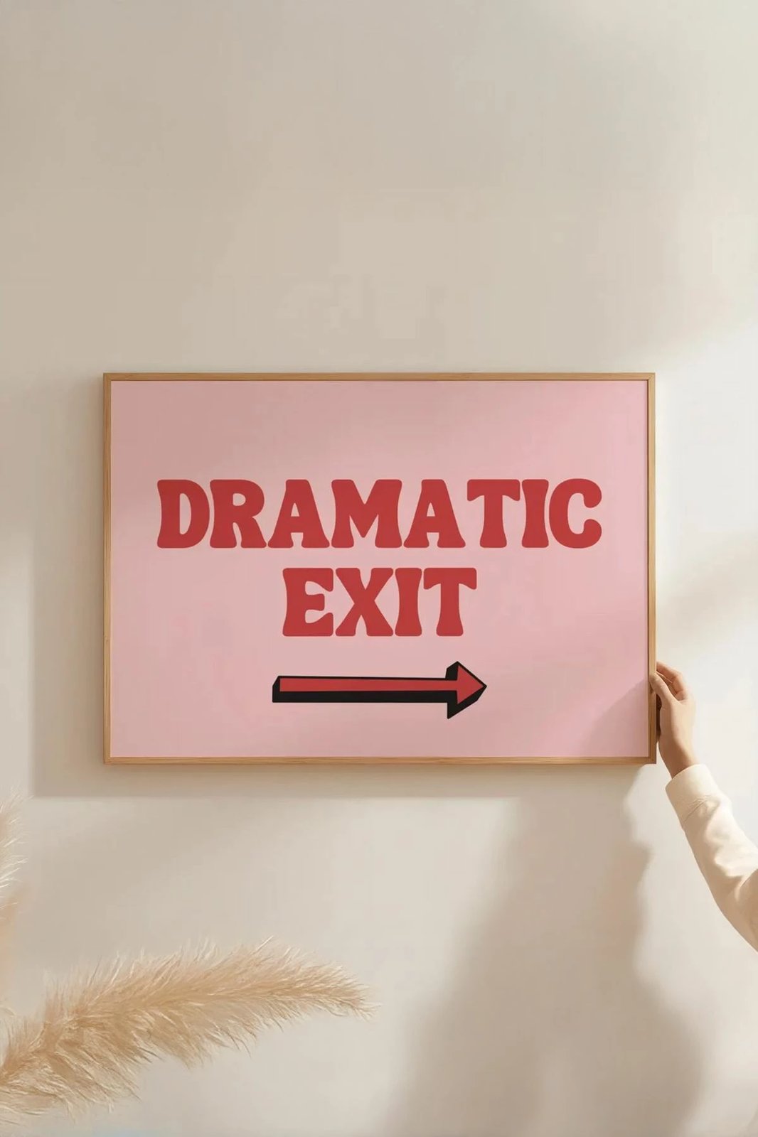 Pikturë dekorative me kornizë, Wallity, Artsmdftek1-3348, shumëngjyrëshe, 33x48cm