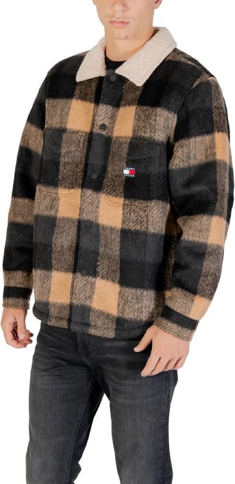Jakne Tommy Hilfiger Jeans për meshkuj, e zezë