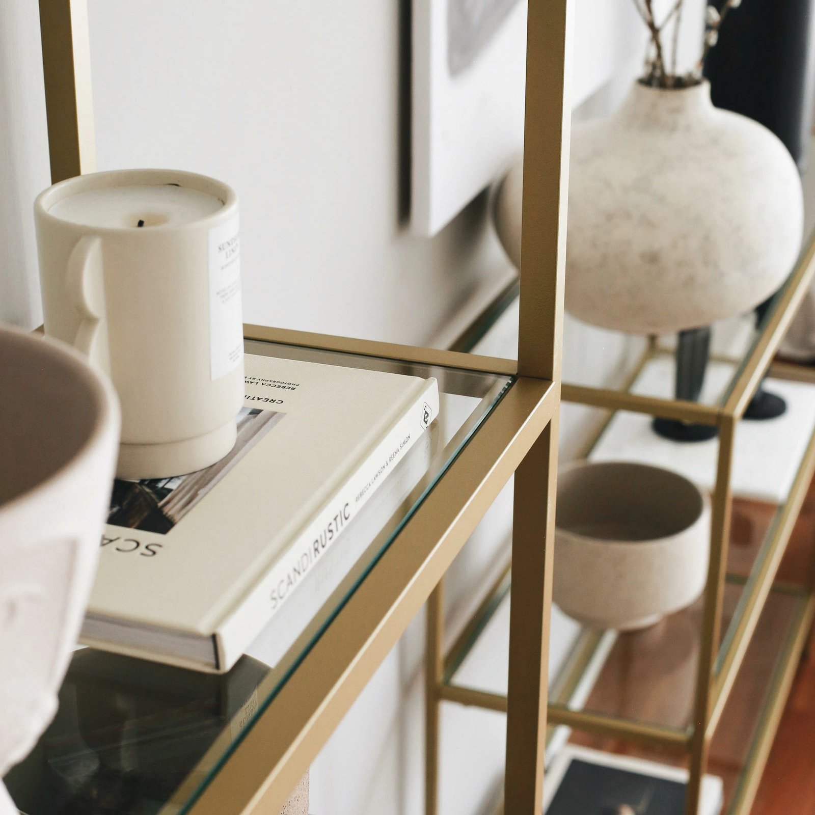 Raft librash Hanah Home, K101, ngjyrë ari