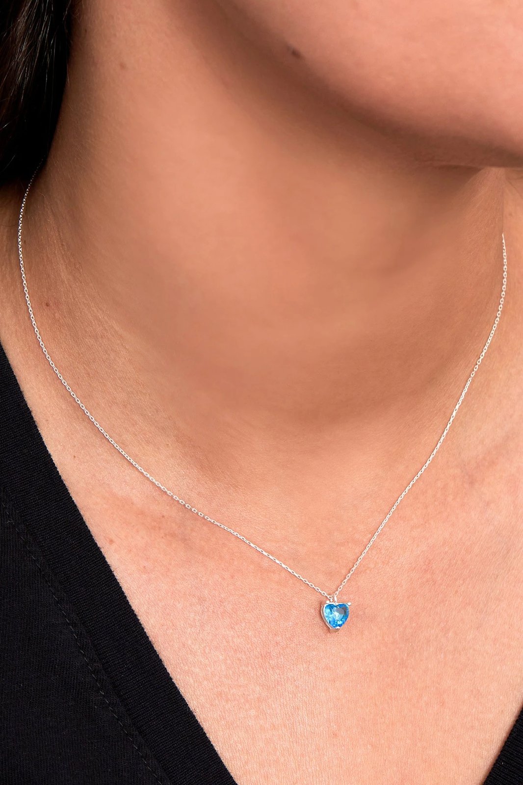 Varëse argjendi Elika, gur zirkoni blu, ELKAB92244