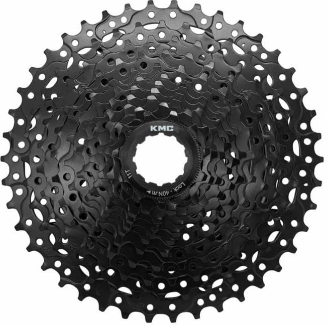 Kasetë biçiklete KMC, e zezë