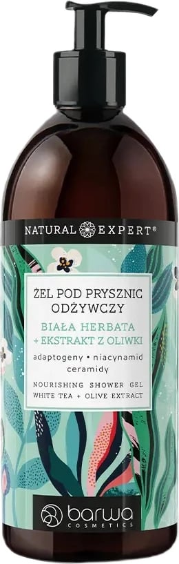 Xhel dushi për femra Barwa Natural Expert White Tea + Olive Extract, 480ml
