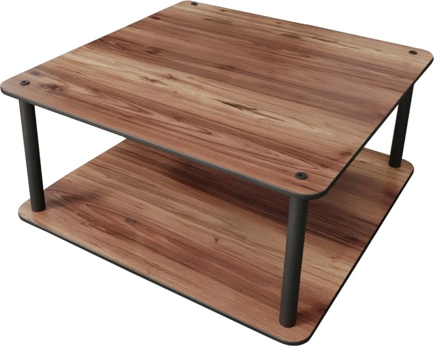 Tavolinë kafeje katrore, ngjyrë arre, Skye Decor, 70x70x38cm