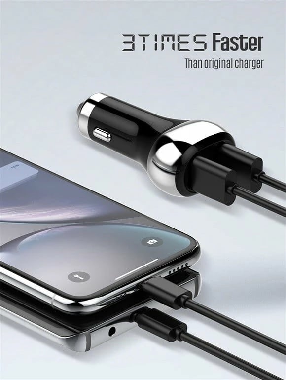 Karikues Për Veturë LDNIO C2 (Zezë) Karikues Për Veturë LDNIO C2 (Zezë)