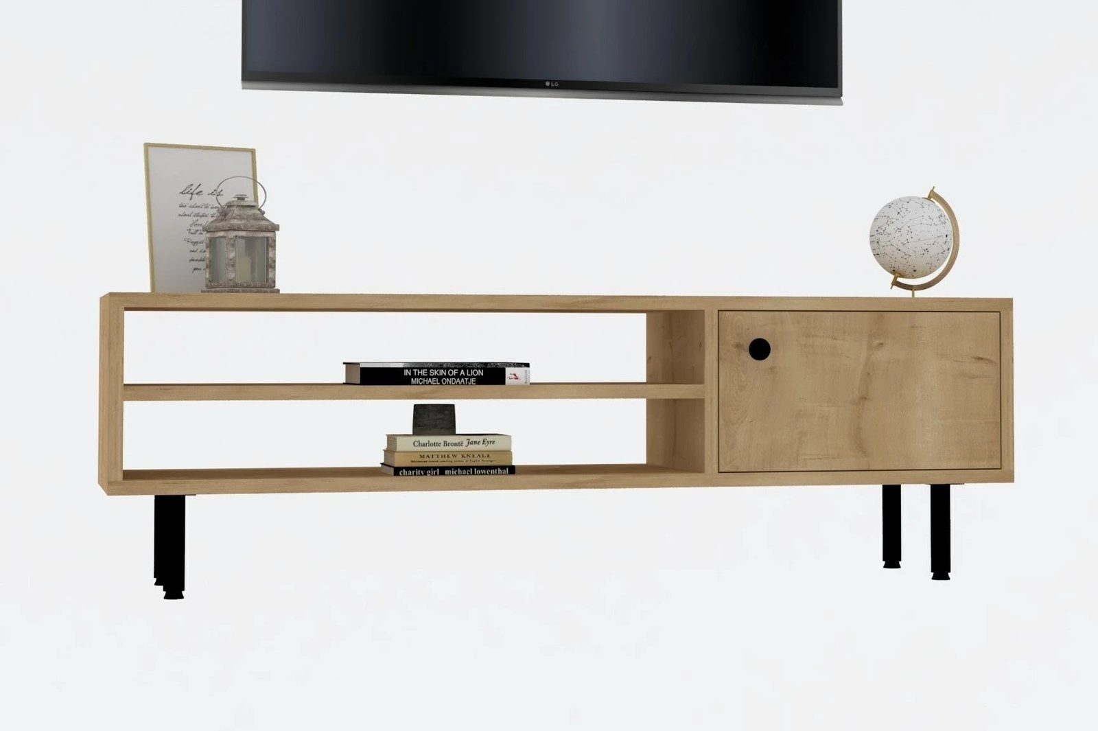 Konsolë TV Hanah Home, ngjyrë lis Sapphire Oak, 120x38x30cm Konsolë TV Hanah Home, ngjyrë lis Sapphire Oak, 120x38x30cm