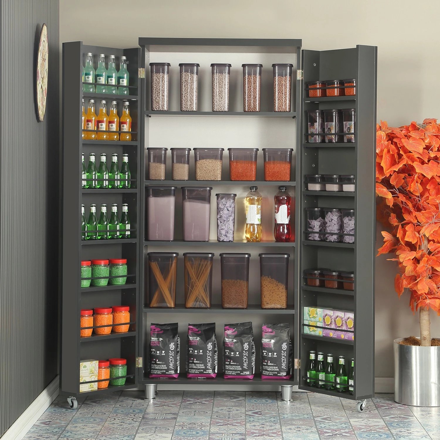 Dollap shumëpërdorimësh Hanah Home, Guzzo, ngjyrë antracit