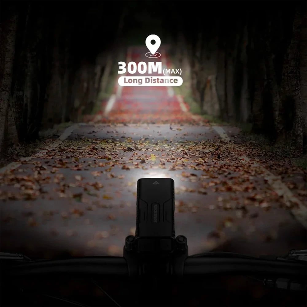 Dritë biçiklete Rockbros 24310002001 me powerbank 10000 mAh, 850 lm, e zezë