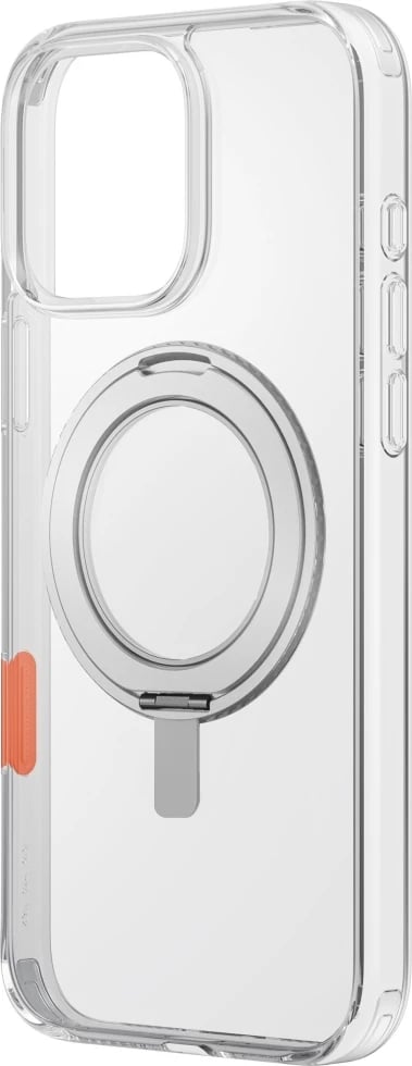 Mbështjellës UNIQ Swivix 360 me këmbëz rrotulluese për iPhone 16 Pro Max, Transparent