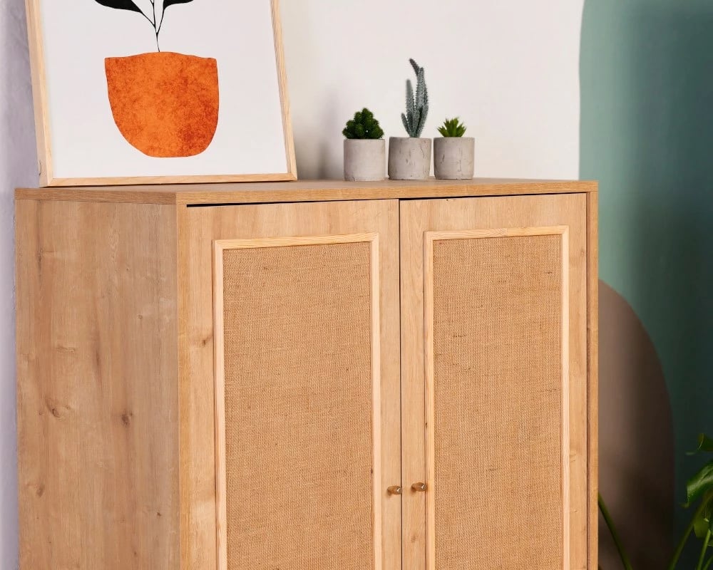 Komodë anësore Hanah Home, Jüt, ngjyrë lisi