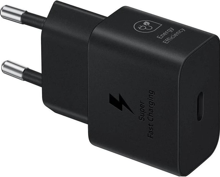 Karikuesi rrjeti Samsung 25W EP-TA2510, me ngjyrë të zezë