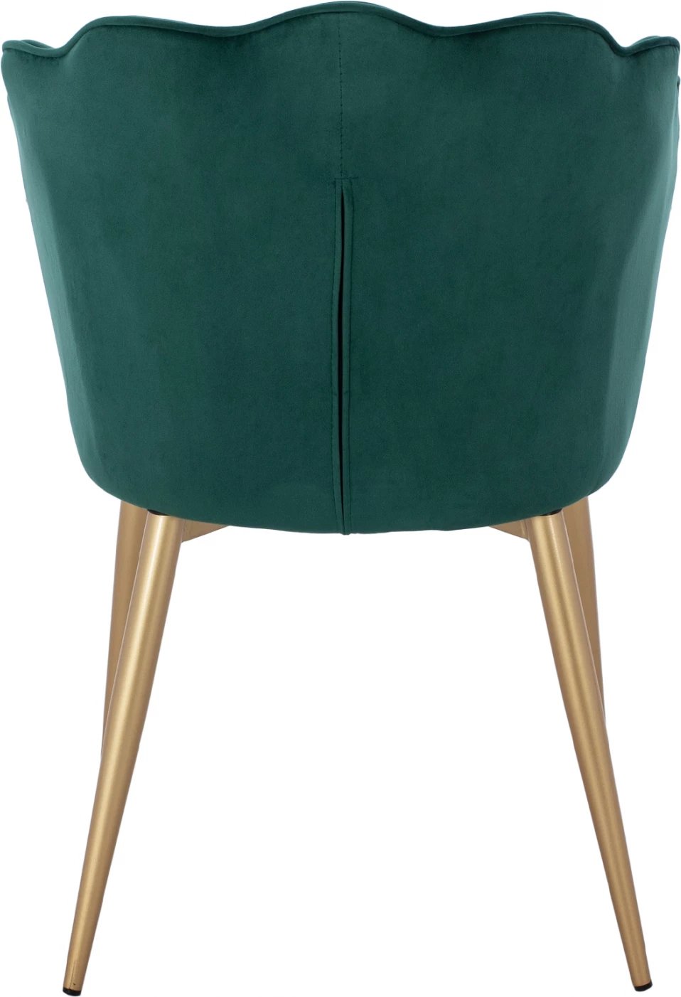 Karrige FH8737.03 kadife jeshile me kornizë metalike ari 48x48x85 cm., set prej 2 copë