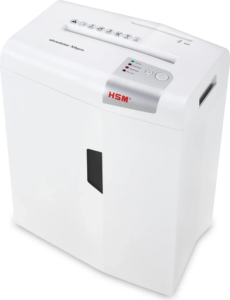 Prishës dokumentesh HSM shredstar X6pro, me mekanizëm të veçantë prerjeje për CD
