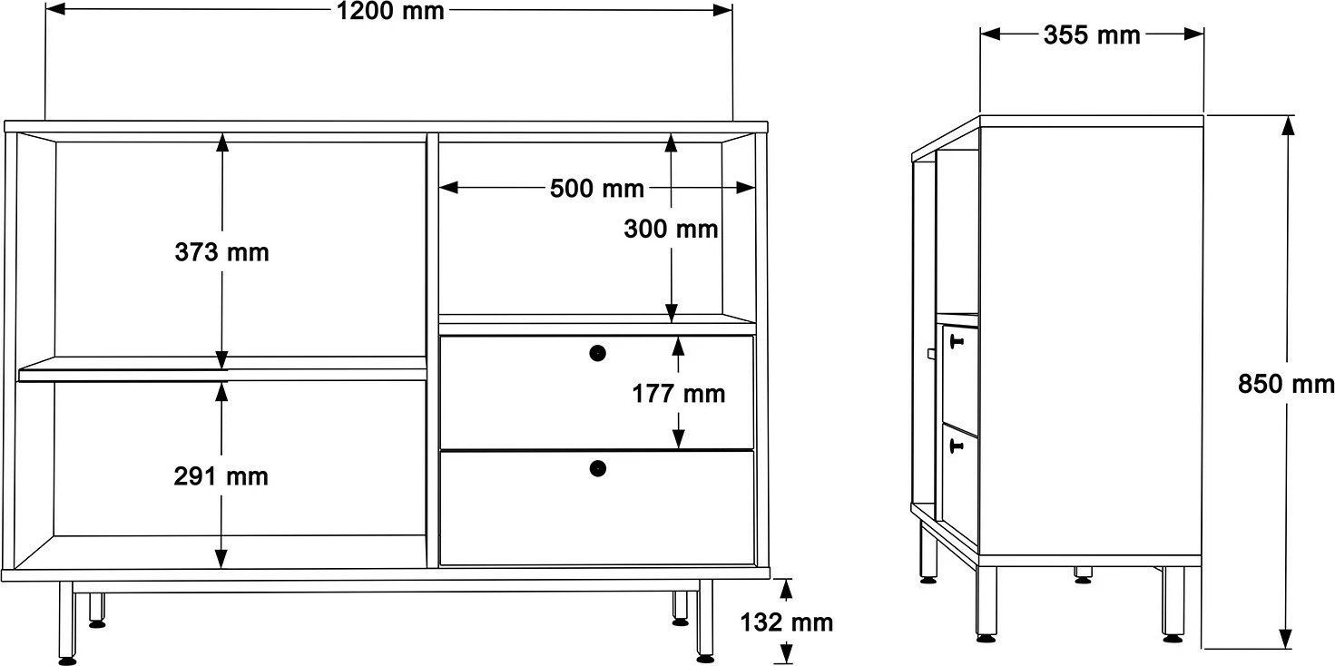 Dollap shumëpërdorimësh, ngjyrë e bardhë, Skye Decor, RE2-W