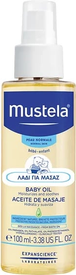 Vaj për bebe Mustela Baby Oil uniseks 100ml