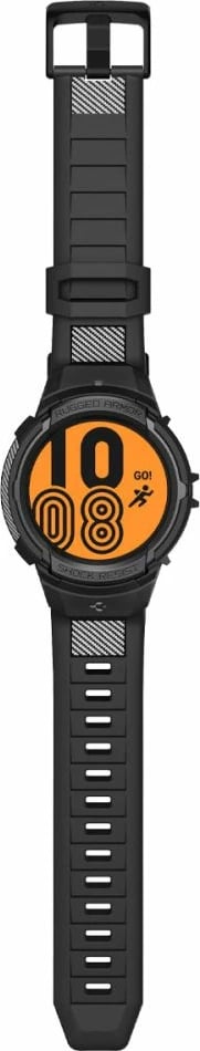 Mbështjellës Spigen Rugged Armor Pro me rrip për Samsung Galaxy Watch 5 Pro 45mm, Zi